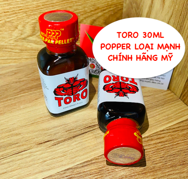Popper Toro Rush Premium 30ml chính hãng Mỹ kích thích mạnh